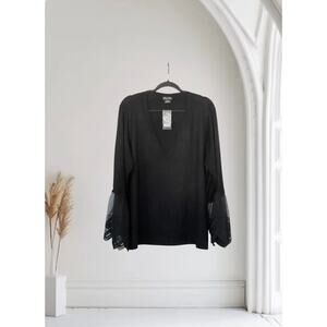 NWT City Chic Black Long Sleeve Sweater X-Large